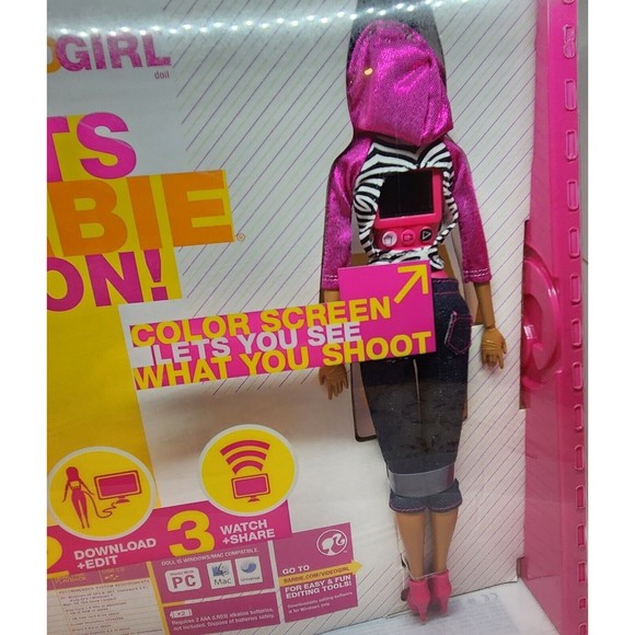 Barbie Video Girl Real Working Camera Color LCD Screen, Playback 1st generation - Picture 4 of 16